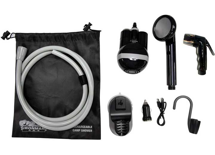RECHARGEABLE PORTABLE CAMP SHOWER W/TRIGGER SPRAY