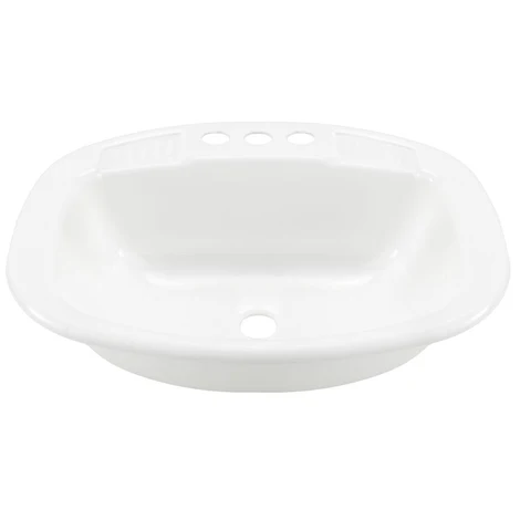 ToughGrade Single Bowl 20" Long x 16" Wide Bathroom Sink