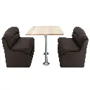 RV Dinette Booth with Table | 40" Chocolate