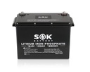SOK – 12V 100Ah Lithium Battery, Bluetooth and Self-Heating, with Plastic Case