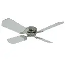 RV Ceiling Fan | 36" Brushed Nickel with White Blades | 12 Volt