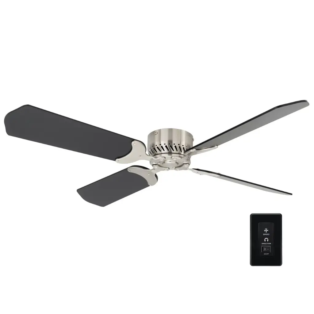 RV Ceiling Fan | 42" Black Brush Nickle | 12 Volt