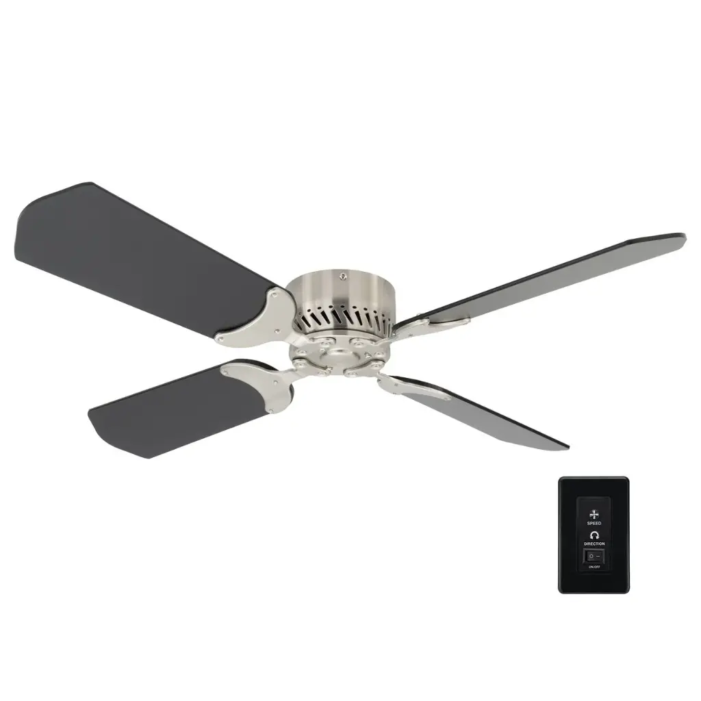 RV Ceiling Fan | 36" Black Brush Nickle | 12 Volt