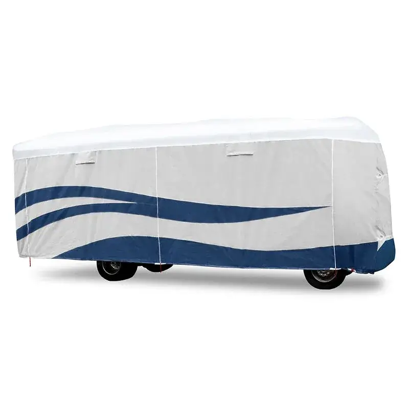 RV Covers - 5TH WHEEL ( White / Blue )