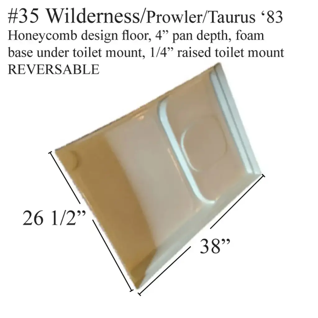 #35 Fleetwood RV fiberglass shower pan