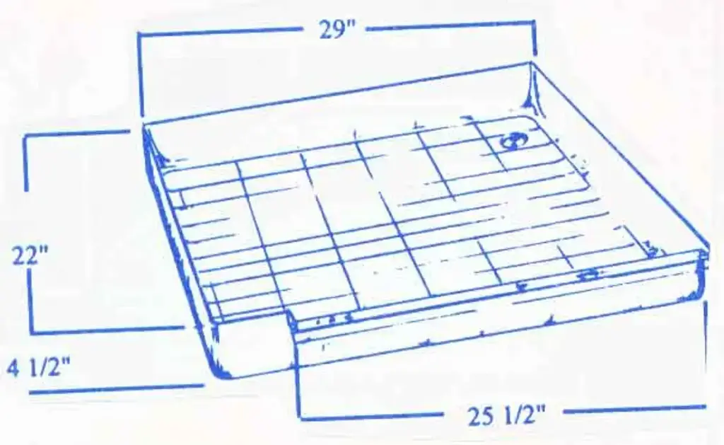 #601 Excell RV fiberglass shower pan
