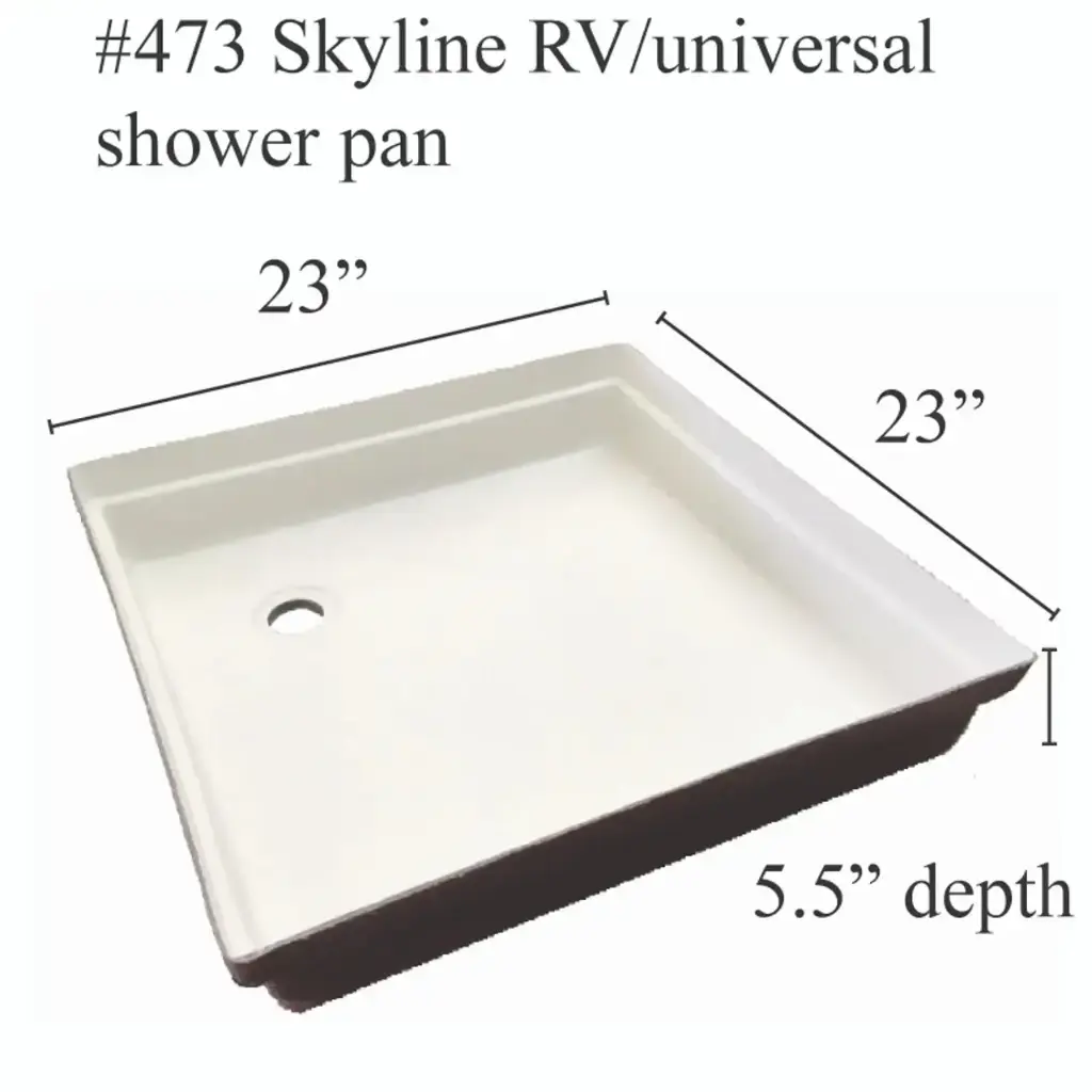 #473 Skyline RV fiberglass shower pan