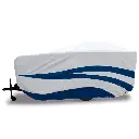 RV Covers - Travel Trailer ( Blue and White )