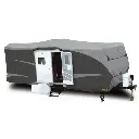 TRAVEL TRAILER RV COVER ( Gray/ White )
