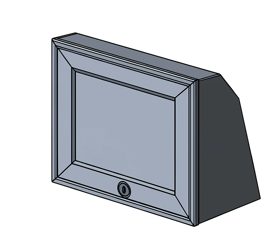 30" Upper Cabinet - Angled