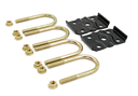 Trailer Axle U-Bolt Mounting Kit - 3,500-lb. Axles, 2-3/8" Axle Tube, 1/2"-20 Thread Size, 5-1/8" Length