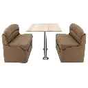RV Dinette Booth with Table | 40" Cappuccino