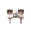 RV Shower & Bathtub Diverter Faucet | Smoked Handles