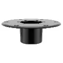 Heng's RV Table Pedestal Base Flush Mount | Metal | Black and Chrome