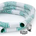 RV Fresh Water Fill Hose 1 ¼" Smooth Sections 10' | With 2 Hose Clamps