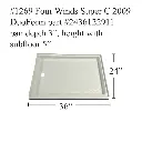 #1269 Thor RV fiberglass shower pan 36x24 inch