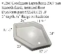 #1280 Coachmen RV fiberglass shower pan